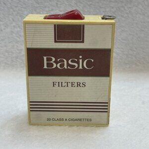 VINTAGE Basic‎ Filter Cigarette PACK Tape Measure Tobacciana Advertising